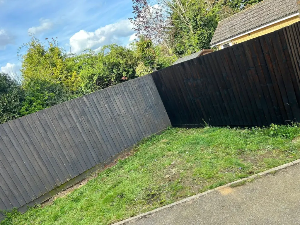 Back garden cleared with new fence