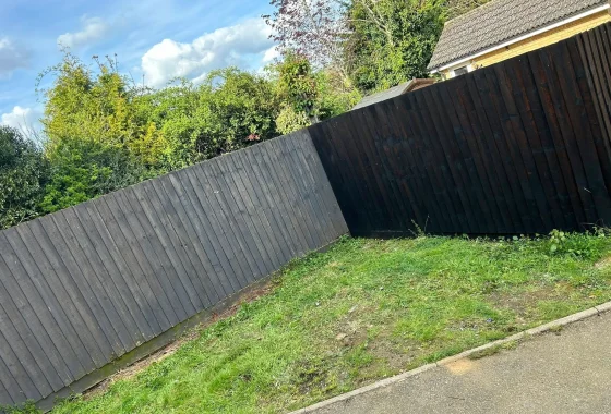 Back garden cleared with new fence