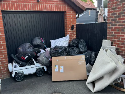 Waste tipping yard in Essex