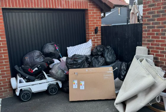 Waste tipping yard in Essex